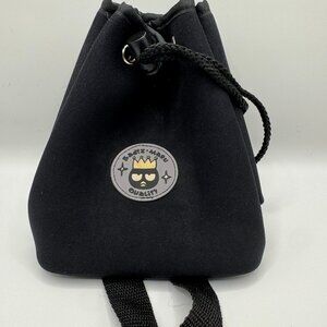 Sanrio Bad Badtz-Maru Mini Drawstring Sling Bag • Black • Vintage NWT